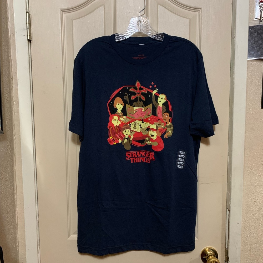 Netflix Stranger Things Navy Graphic Tee